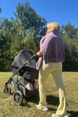 Bow Yoga Pants ~ Lavender/Yellow - Shake Your Bon Bon