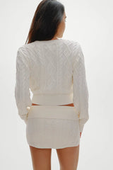 Briar Knit Mini Skort ~ Honeymoon - Shake Your Bon Bon