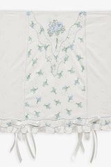 Budding Blossom Garter Skirt ~ White - Shake Your Bon Bon