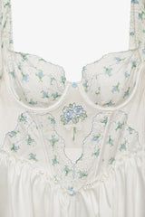 Budding Blossom Sleep Romper ~ White - Shake Your Bon Bon