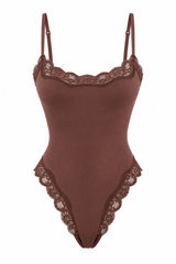 Butter Me Up Lace Bodysuit - Chocolate - Shake Your Bon Bon