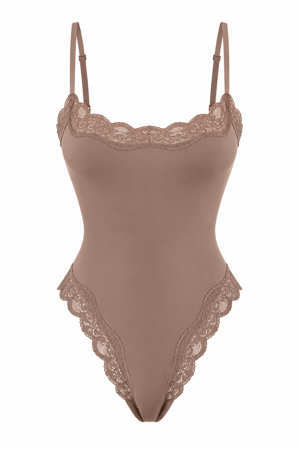 Butter Me Up Lace Bodysuit - Coffee - Shake Your Bon Bon