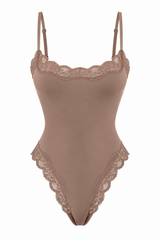 Butter Me Up Lace Bodysuit - Coffee - Shake Your Bon Bon