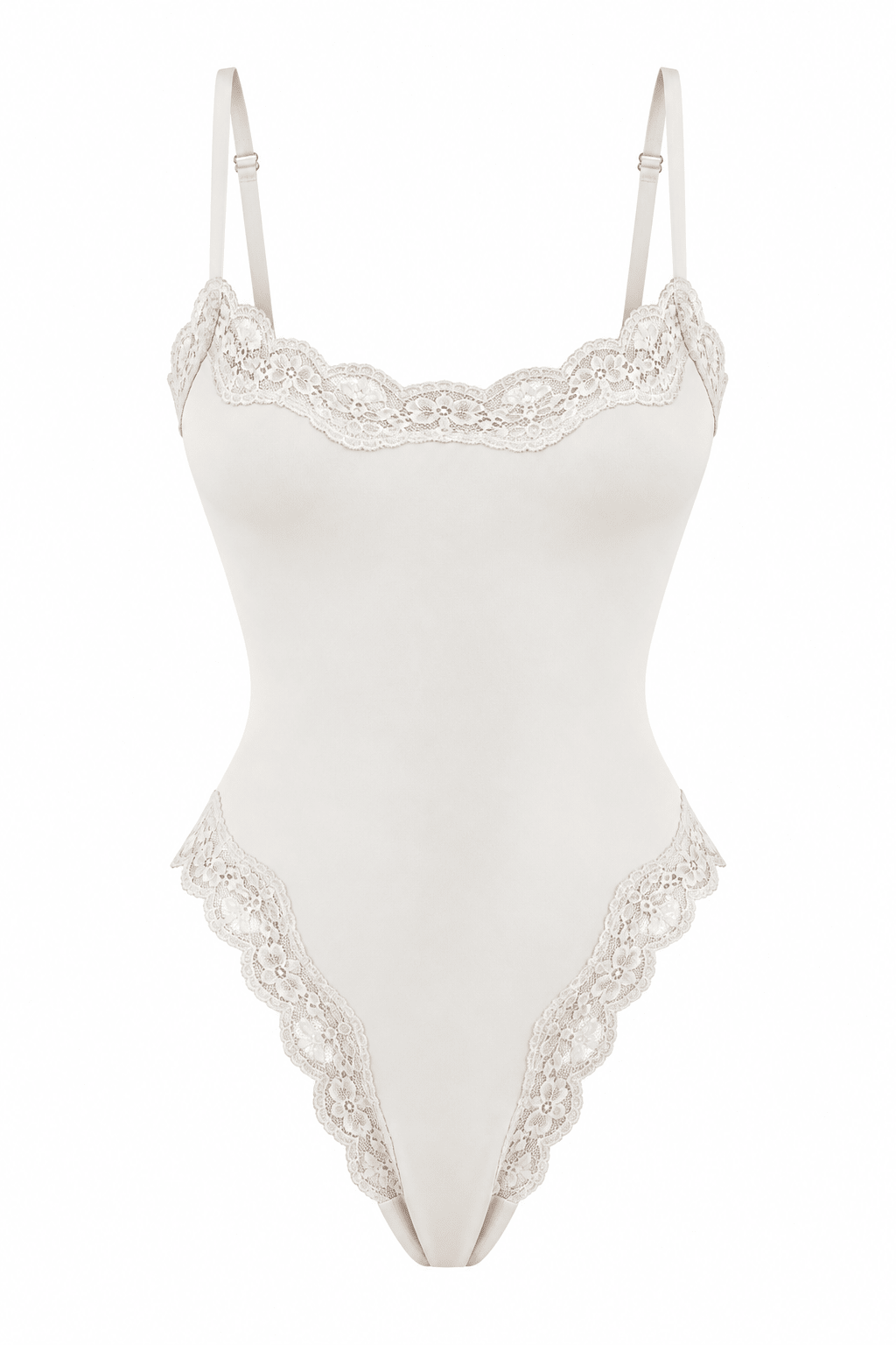 Butter Me Up Lace Bodysuit - White - Shake Your Bon Bon