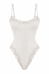 Butter Me Up Lace Bodysuit - White - Shake Your Bon Bon