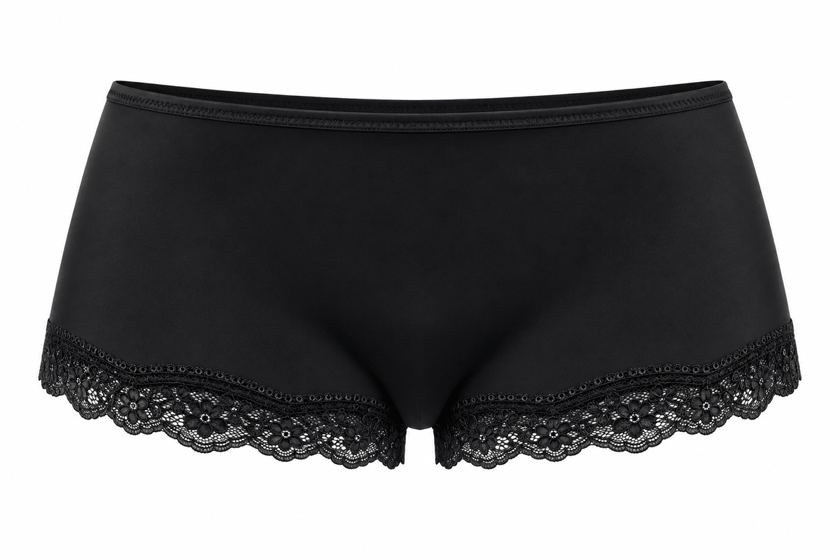 Butter Me Up Lace Boyshort - Black - Shake Your Bon Bon