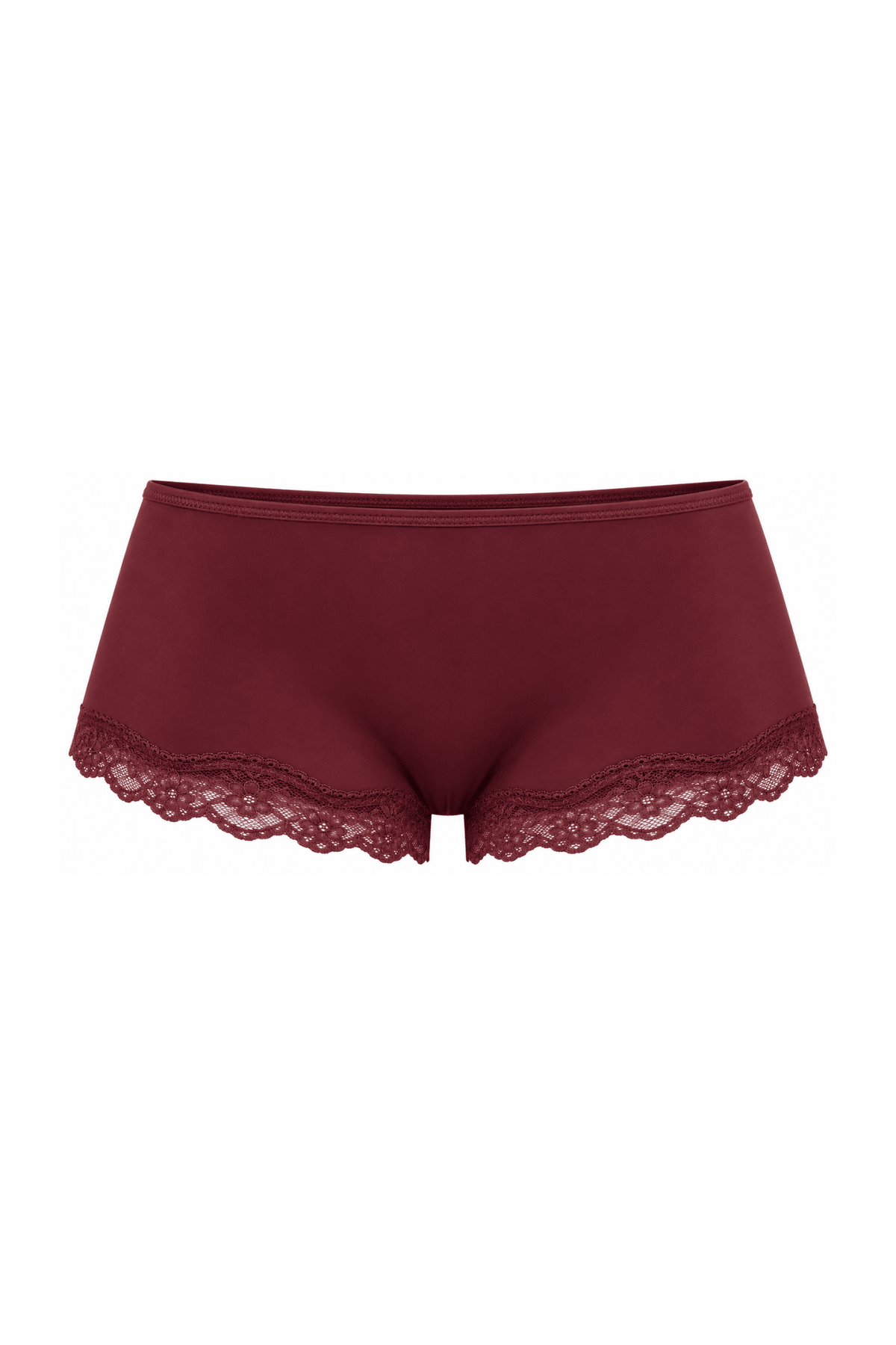 Butter Me Up Lace Boyshort - Bordeaux - Shake Your Bon Bon