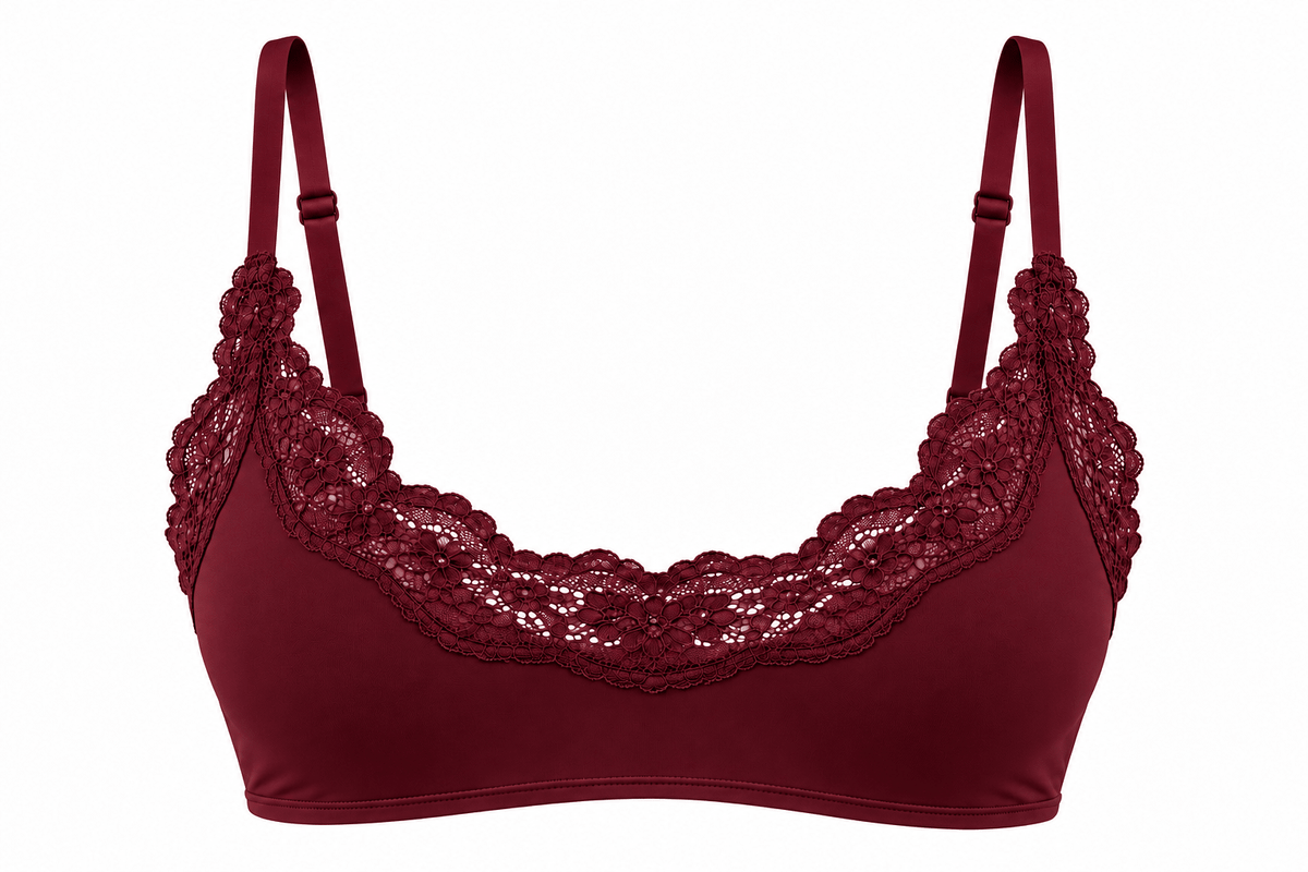 Butter Me Up Lace Bralette - Bordeaux - Shake Your Bon Bon