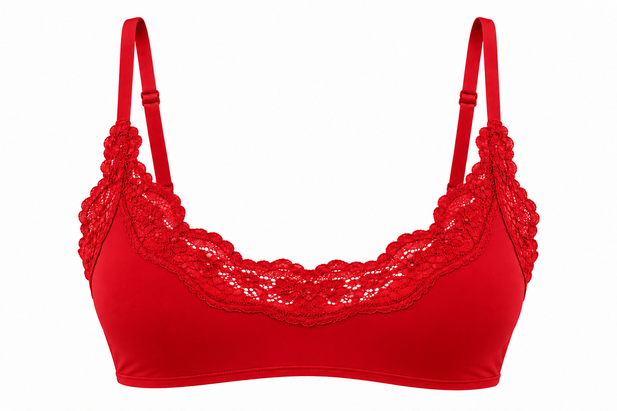 Butter Me Up Lace Bralette - Cherry - Shake Your Bon Bon