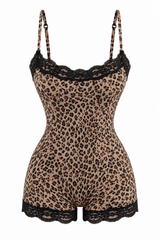Butter Me Up Lace Onesie - Leopard - Shake Your Bon Bon
