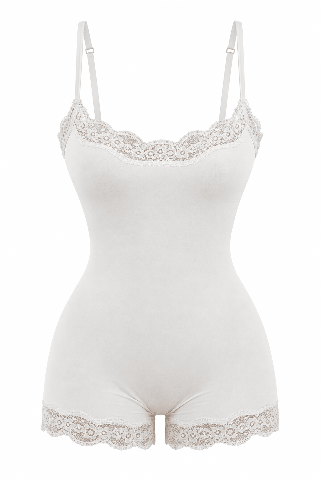 Butter Me Up Lace Onesie - White - Shake Your Bon Bon