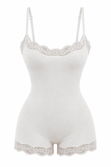 Butter Me Up Lace Onesie - White - Shake Your Bon Bon
