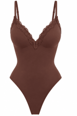 Butter Me Up Lace Pushup Bodysuit - Chocolate - Shake Your Bon Bon