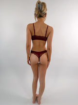 Butter Me Up Lace Thong - Bordeaux - Shake Your Bon Bon