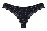 Butter Me Up Lace Thong ~ Midnight Floral - Shake Your Bon Bon