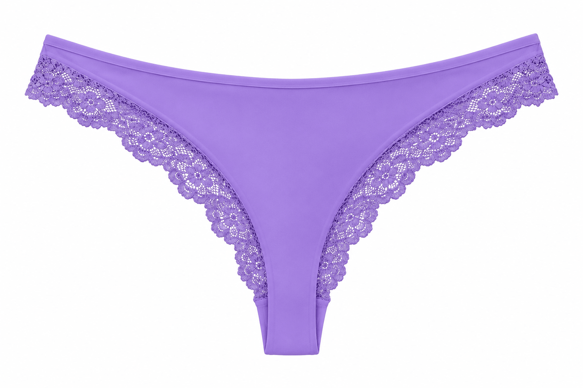 Butter Me Up Lace Thong - Orchid - Shake Your Bon Bon