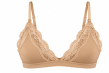 Butter Me Up Lace Triangle Bralette - Bare - Shake Your Bon Bon