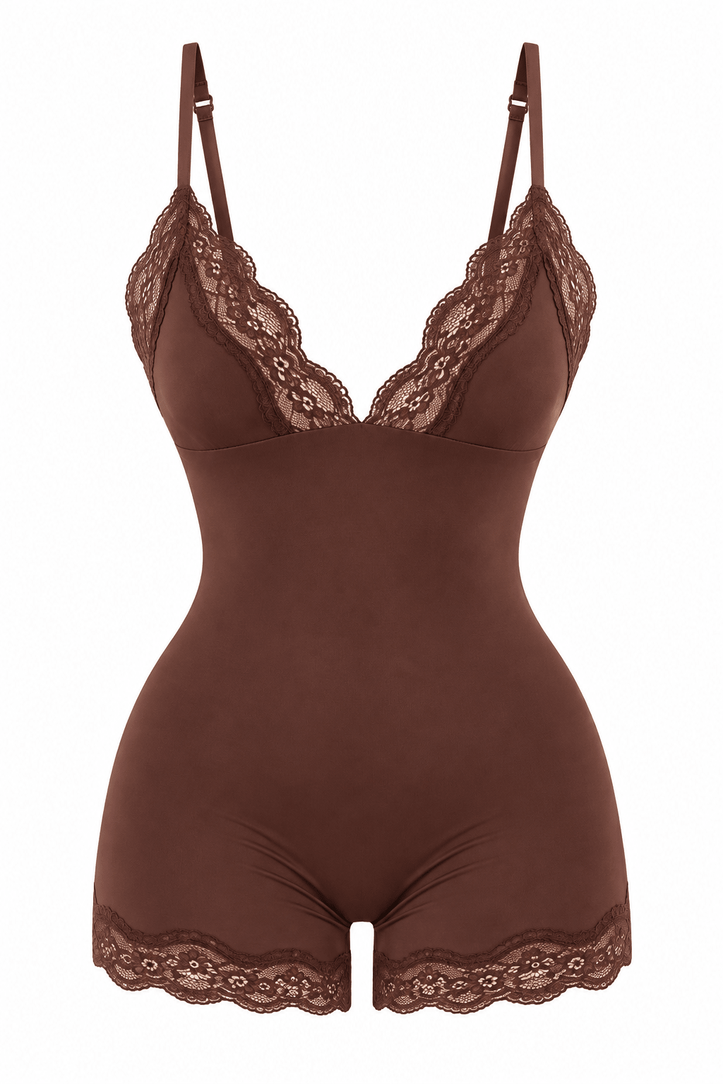 Butter Me Up Lace Triangle Onesie - Chocolate - Shake Your Bon Bon