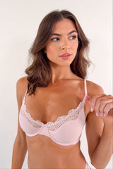 Butter Me Up Lace Underwire Bra - Ballet - Shake Your Bon Bon