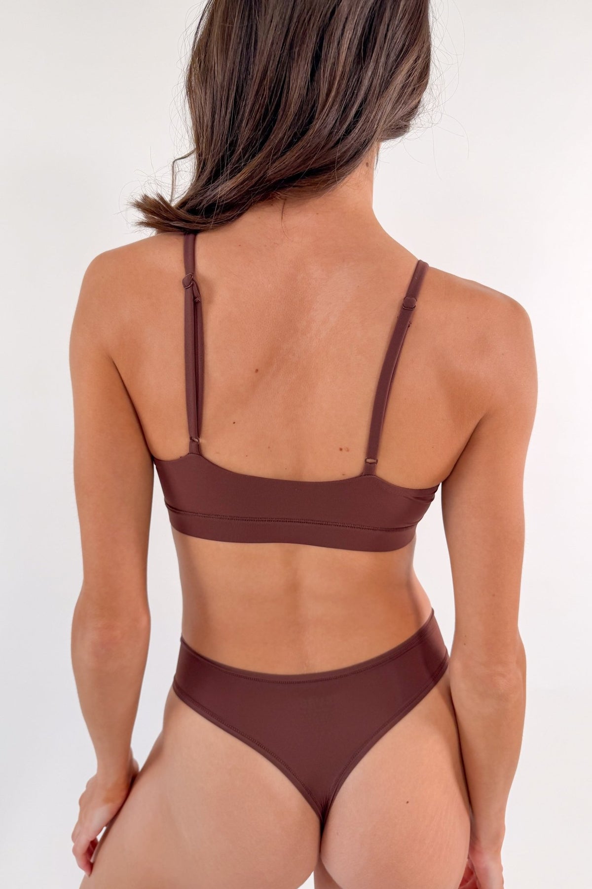 Butter Me Up Triangle Bralette - Chocolate - Shake Your Bon Bon
