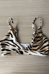 Butter Me Up Triangle Bralette ~ Tiger - Shake Your Bon Bon