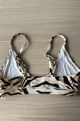 Butter Me Up Triangle Bralette ~ Tiger - Shake Your Bon Bon
