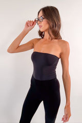 Butter Me Up Tube Bodysuit - Black - Shake Your Bon Bon