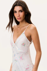 Castilla Silk Patchwork Maxi Dress ~ Rainbow Sprinkles - Shake Your Bon Bon