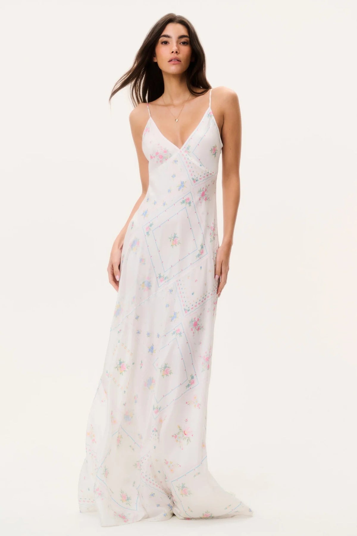 LoveShackFancy Castilla Dress in White