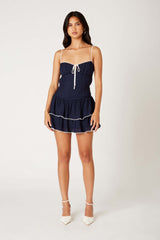 The Katy Ruffle Mini Dress