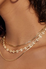 Cecilia Chain Necklace ~ Gold - Shake Your Bon Bon