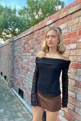 Celeste Lace Off - Shoulder Top - Shake Your Bon Bon
