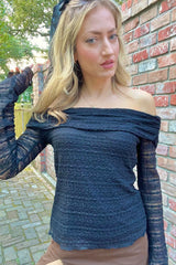 Celeste Lace Off - Shoulder Top - Shake Your Bon Bon