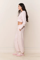 Lillia Bow Print Sweatpant ~ Chantilly