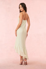 Chesley Chiffon Slip Dress ~ Washed Sage - Shake Your Bon Bon