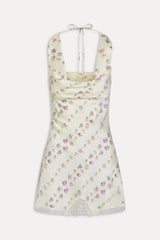 Chloe Silk Mini Dress ~ Chateau Floral - Shake Your Bon Bon
