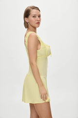 Christa Ruffle Mini Dress ~ Sunflower - Shake Your Bon Bon