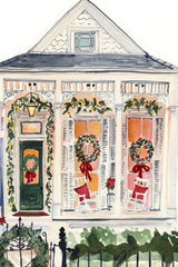 Christmas Porch 5" x 7" Lyla Clayre Print - Shake Your Bon Bon