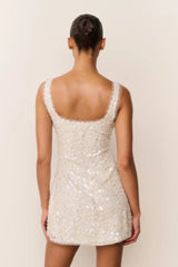 Ciris Shell Bead Mini Dress - Shake Your Bon Bon