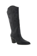 Clementine Western Boot ~ Black Floral - Shake Your Bon Bon
