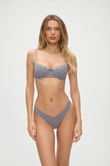Cola Gingham Underwire Bikini Top ~ Blackberry Gingham - Shake Your Bon Bon