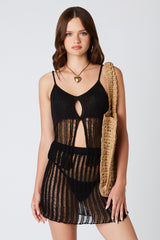 Come Sail Away Crochet Mini Skirt - Shake Your Bon Bon