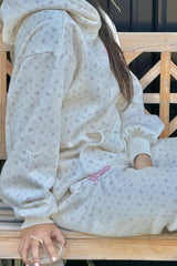 Cozy Hoodie ~ Vintage Flower - Shake Your Bon Bon