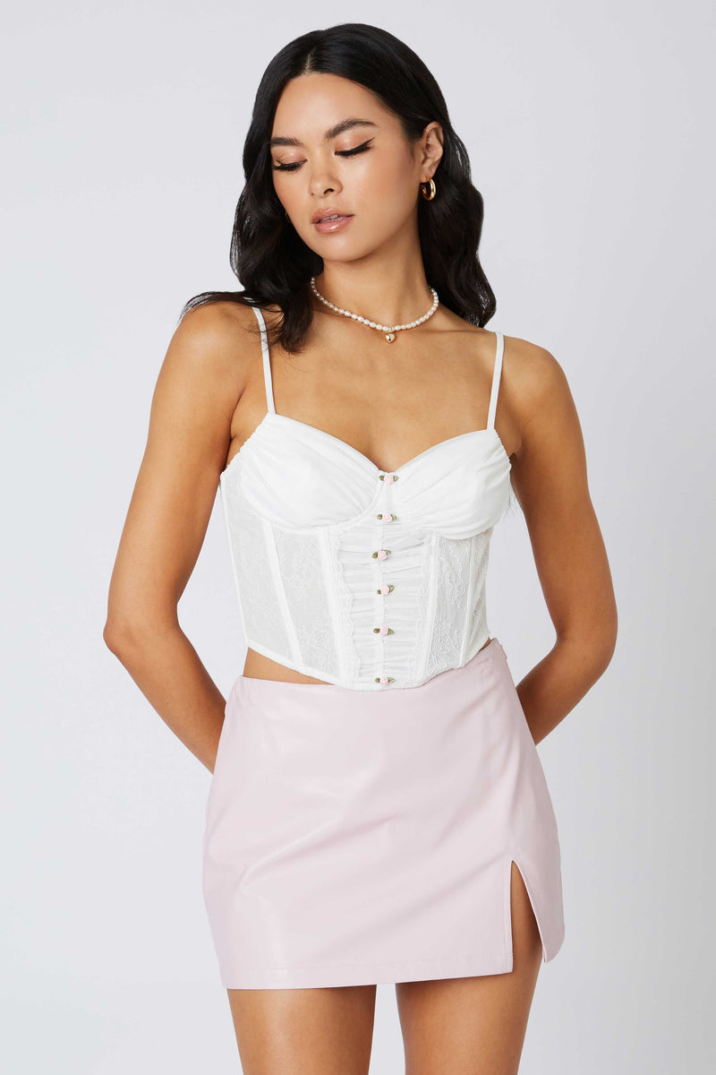 Roses and Rosettes Corset Cami