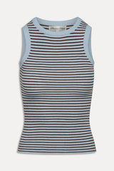 Cuddle Knit Tank Top ~ Montauk Stripe - Shake Your Bon Bon