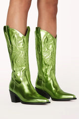 Danilo Metallic Western Boot - Shake Your Bon Bon