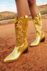 Danilo Metallic Western Boot - Shake Your Bon Bon
