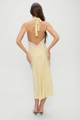 Darcy Satin Midi Dress ~ Whipped Butter - Shake Your Bon Bon