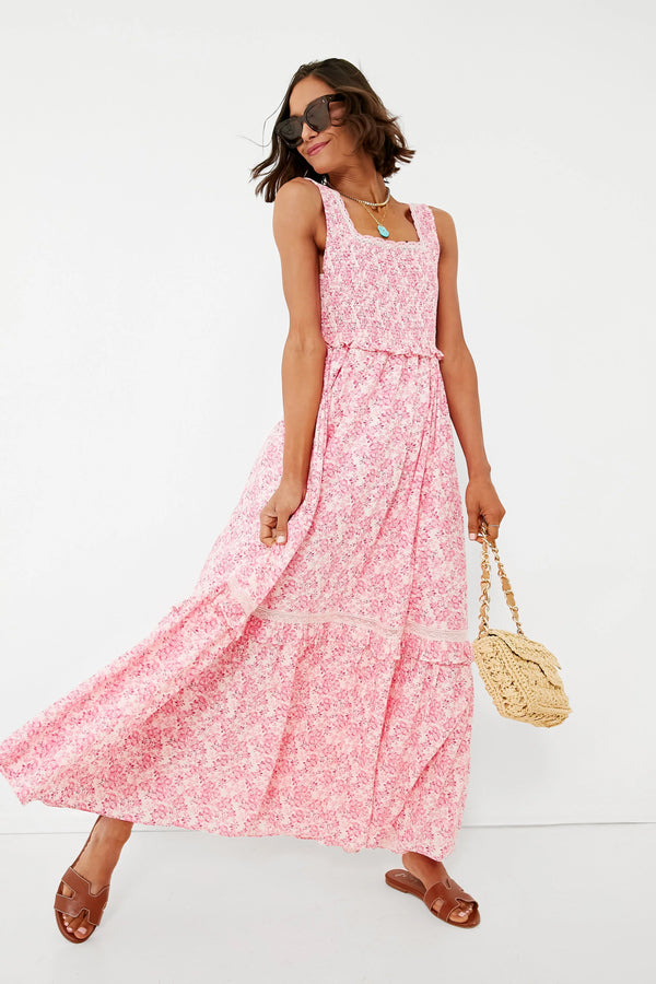 Brentlin Dress ~ Pink Berry Fields