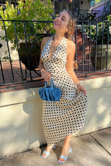 Deck the Halter Midi Dress - Shake Your Bon Bon